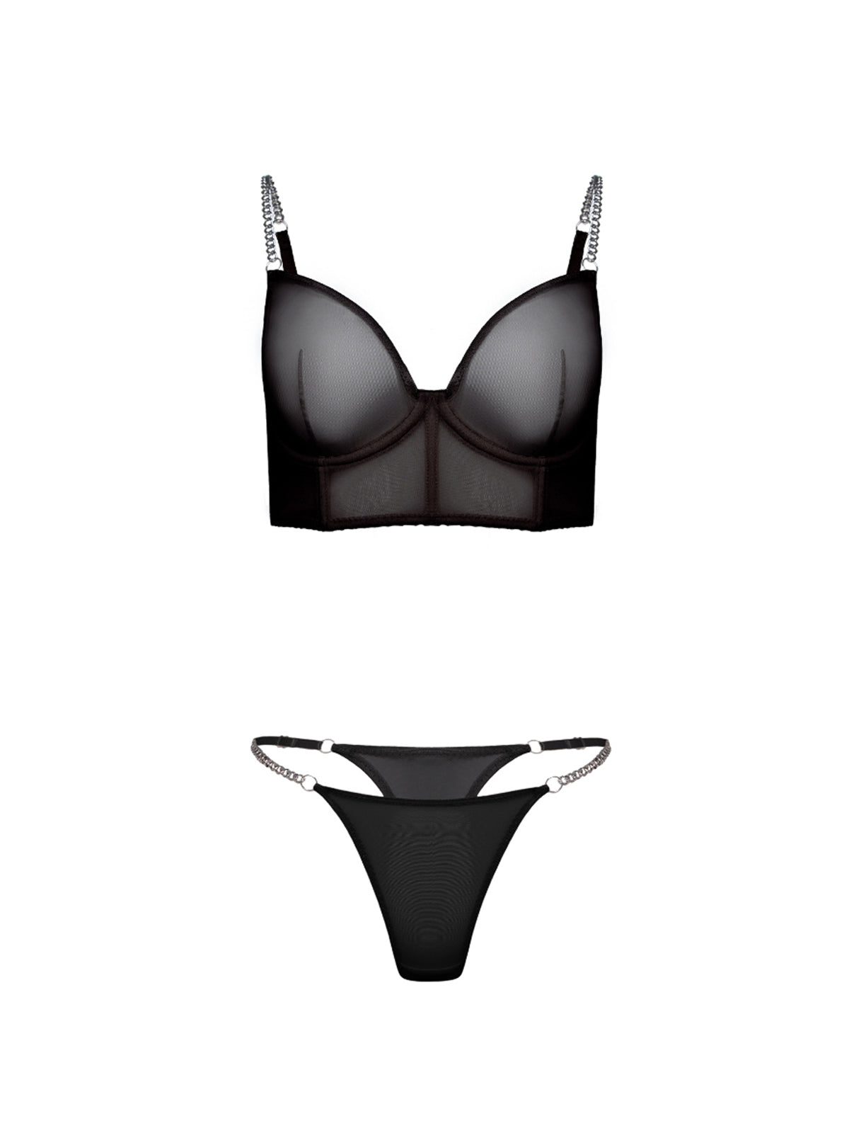 Megan Dessous-Set in Schwarz