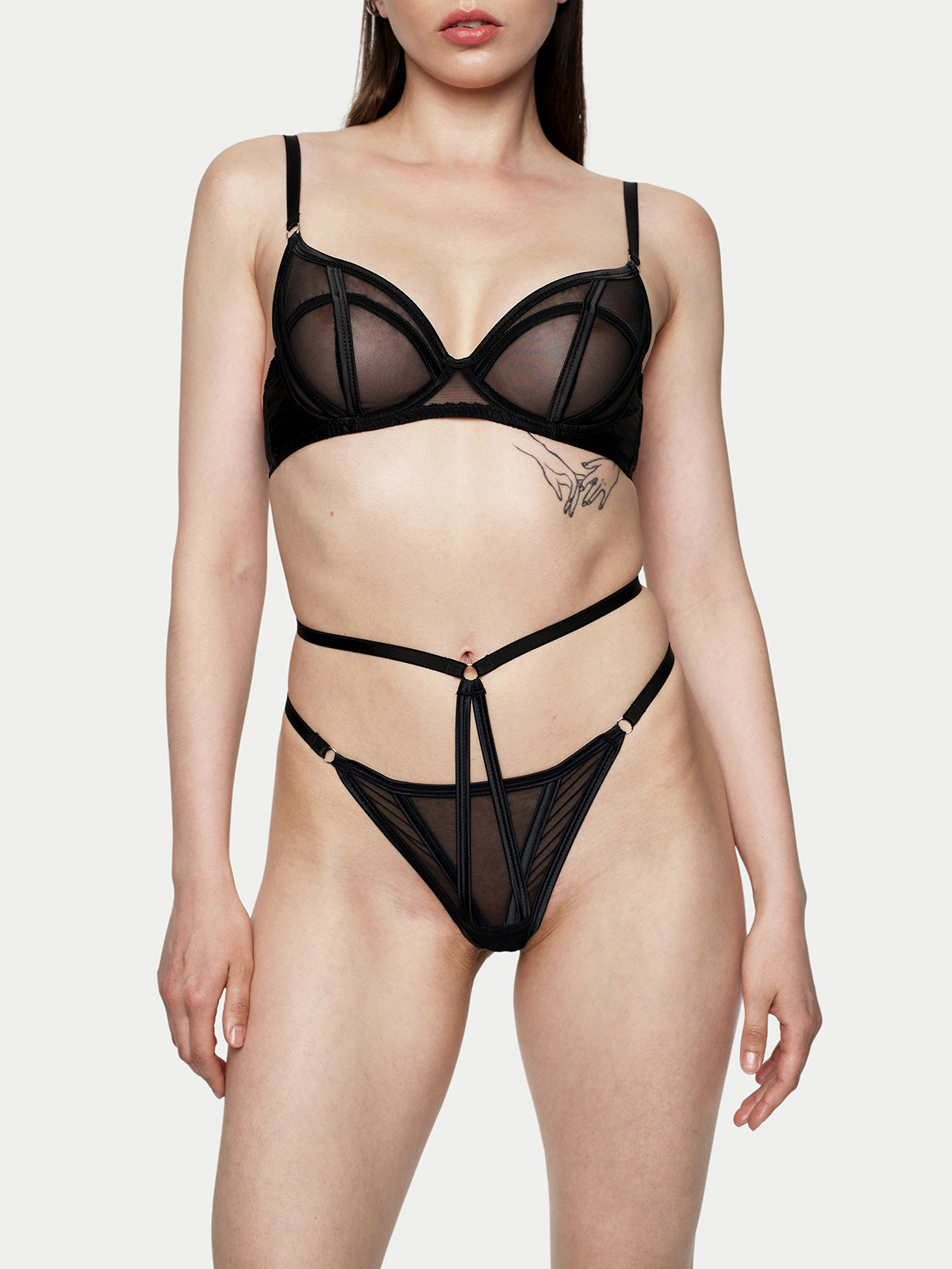 Candie Dessous-Set in Schwarz