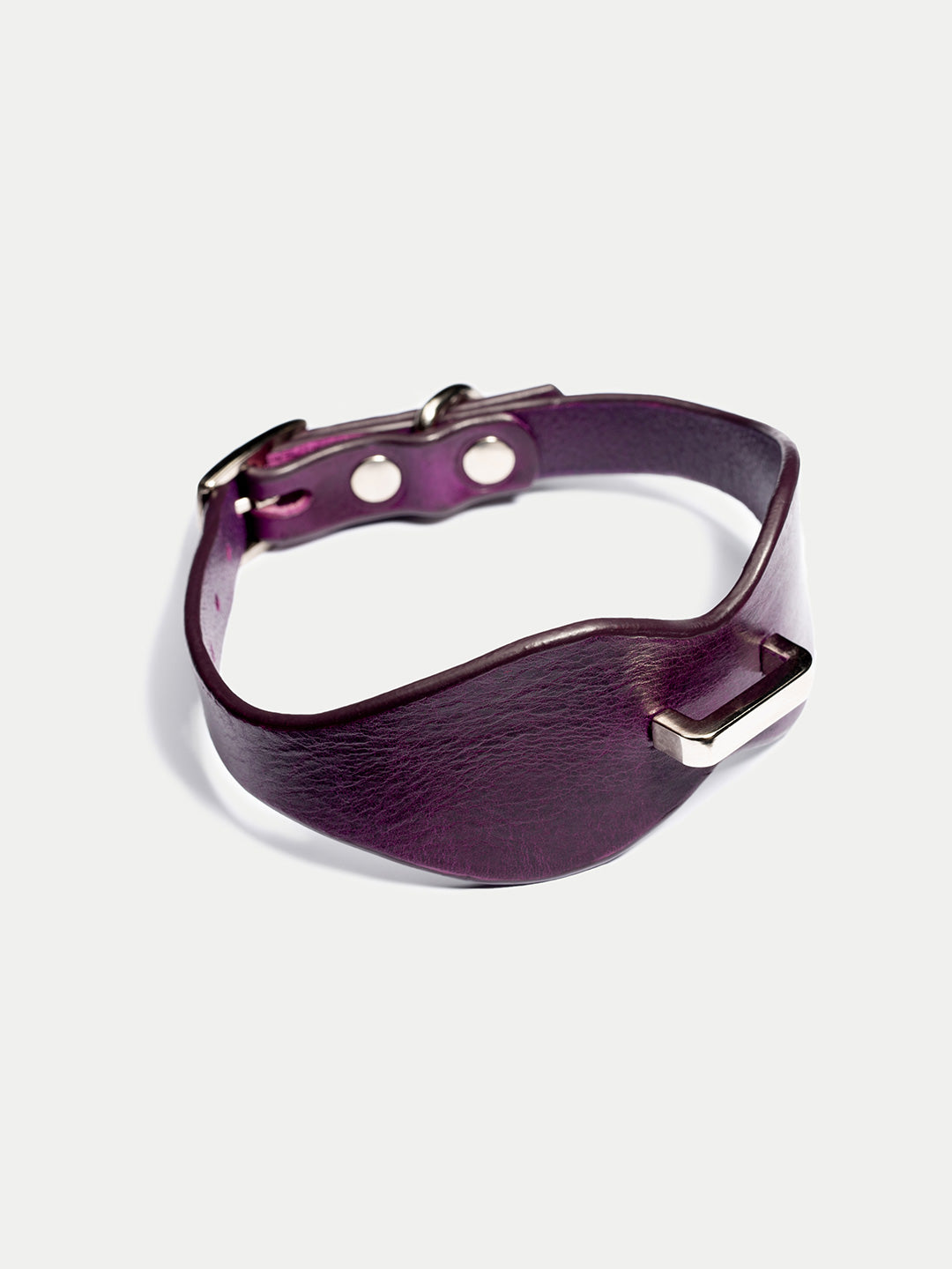 Fiby Lederhalsband Lila